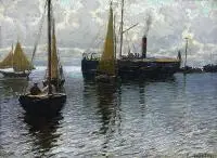 Vladimir Fedorowicz, Port, olej, płótno, 32