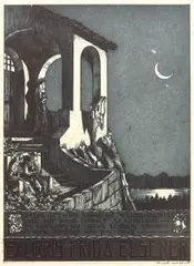 Hans Eggimann, Ex libris Fridy Elsener, ok. 1913 r., 1913, akwaforta, papier