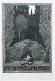 Georg Broel, Ex libris Eigena Getumsky’ego, 1912 r., 1912, akwaforta, papier