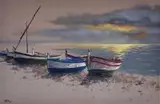 Magdalena Kępka, Calella późnym wieczorem, 2018, 2018, akryl, olej, płótno