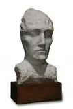 Jakub Górski, Portret Syntetyczny III, 2018, 2018, marmur, drewno