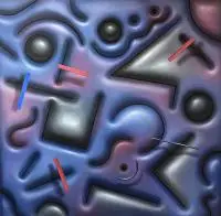Maciej Mackiewicz, Forma 3C1N, 2018, 2018, olej, płótno