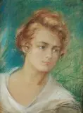 Stanisław Górski, Portret kobiety (Janina Zaremba Rychalska)