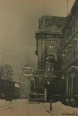 Odo Dobrowolski, Uniwersytet we Lwowie, 1915 r., 1915, litografia, papier