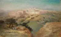 Samuel Lawson Booth, Jerozolima, 1901 r., 1901, olej, płótno, 25
