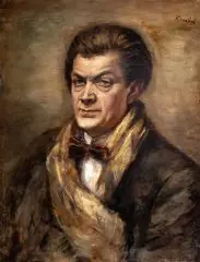 Roman Kramsztyk, Portret Othona Friesza, olej, płótno