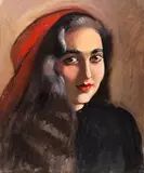 Henryk Berlewi, Portret dziewczyny z czerwonymi ustami