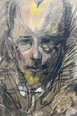 Stanisław Ignacy Witkiewicz, Portret doktora Zdzisława Skibińskiego, 1926 r., 1926, pastel, papier