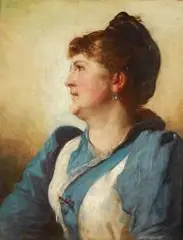 Wojciech Gerson, Portret kobiety, 1891 r., 1891, olej, płótno