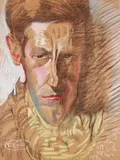 Portret męski, IV 1929 r. by Stanisław Ignacy Witkiewicz, pastel, papier beżowy, 64, sold Jul 2018