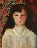 Stanisław Gałek, Portret dziewczynki w zakopiańskiej ramie, 1901 r.