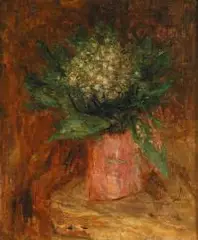 Eugeniusz Eibisch, Konwalie, l. 1940-1950, olej, płótno dublowane