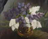 K. Krzywański, Bzy, 1940 r., 1940, olej, płótno