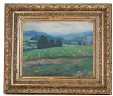 Stefan Frisch, Motyw z Bukowiska IV, 1928 r., 1928, olej, tektura