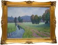 Richard Gurch, Pejzaż, 1925 r., 1925, olej, płyta