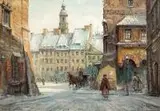 Jan Rawicz, Stare Miasto, olej, płótno, 35