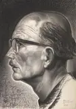 Marian Marzyn Konarski, Autoportret, 1976 r., 1976, ołówek, węgiel, papier