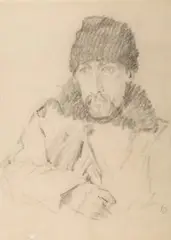 Stanisław Dąbrowski, Portret mężczyzny, ołówek, papier