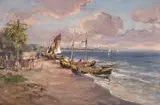 Eugeniusz Dzierżencki, Na plaży