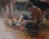 Piotr Betlej, Zamek III, 2018, 2018, olej, płótno