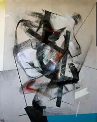 Mateusz Rybka, Euforia geometrii, 2018, 2018, technika mieszana, płótno