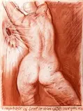 Omfale o wschodzie słońca (Omphale au lever du solei), 1993 by Franciszek Starowieyski, 1993, pastel, papier, sold Jun 2018