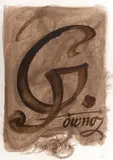 Gówno, 1995 by Franciszek Starowieyski, 1995, akwarela, papier, 29, sold Jun 2018