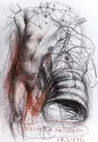 Tromba św. Ząba, 1996 by Franciszek Starowieyski, 1996, pastel, papier, 29, sold Jun 2018