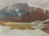 Franciszek Zajchowski, Giewont, 1910 r., 1910, olej, płótno
