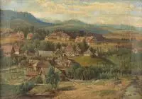 Karol Klopfer, Pejzaż górski, 1883 r., 1883, olej, płótno