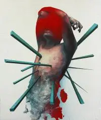 Sabastian, 2018 by Bartosz Stępiński, 2018, akryl, spray, płótno, sold May 2018