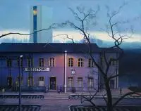 Sandra Szyra, Według torów. PKP Rydułtowy, 2013, 2013, olej, płótno