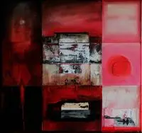 Magdalena Daniec, Betelgeuse, 2018, 2018, olej, akryl, kolaż, płótno