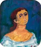 Stanisław Eleszkiewicz, Portret kobiety, olej, płyta, 16