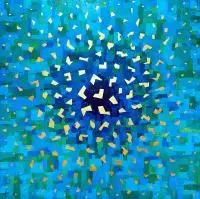 Przestrzeń i czas V, 2017 by Łukasz Czernicki, 2017, akryl, płótno, sold Apr 2018