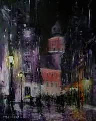 Arkadiusz Mężyński, Świętojańska, 2018, 2018, olej, płótno