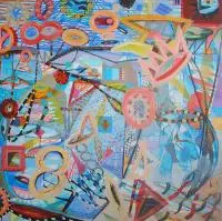 Bez tytułu, 2017 by Anna Jarzymowska, 2017, olej, płótno, sold Apr 2018