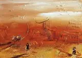 Dzieciństwo, 2018 by Olga Gralewska, 2018, akryl, płótno, sold Apr 2018