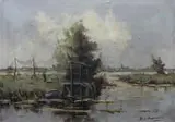 Wim van Norden, Rozlewisko, olej, płótno, 50