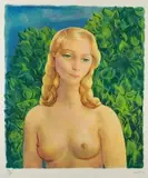 Ewa by Moïse Kisling, litografia barwna, papier, sold Mar 2018