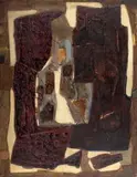 Andrzej Seweryn Kowalski, Kompozycja F, 1958 r., 1958, olej, płótno