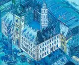 Plac Zamkowy, 2017 by Edward Dwurnik, 2017, olej, płótno, sold Mar 2018