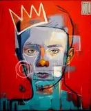 Wojciech Brewka, Król z cyklu "Queens and Kings", 2017, 2017, akryl, olej, płótno
