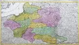 Reipublicae et Status Generalis Poloniae Nova Tabula Comprehendens… by Reinier I Ottens Josua Ottens, Mapa ziem Rzeczpospolitej Joachima Ottensa z 1719 r., stan trzeci, Amsterdam, po 1732 r. miedzioryt kolorowany, wym. map, sold Feb 2018