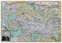 Matthias Quad, Marca Brandenburgensis & Pomerania, Mapa Pomorza i Brandenburgii pochodząca z dzieła „Fasciculus geographicus complectens praecipuarum...”, Kolonia 1608 r.; u dołu portret elektora brandenburskiego, Johanna Georga Hohenzollerna miedzior