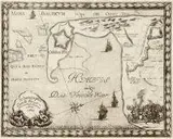 Erik J. Dahlberg, Ichnographia Castelli Pillav et adiacentium locorum…, Plan twierdzy Piława i Zalewu Wiślanego, Norymberga 1729 r. miedzioryt