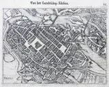 Petrus Bertius, Breslo, Plan Wrocławia, 1620 r. Miedzioryt