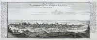 Gabriel Bodenehr, Dantzig, die Hauptstatt in dem Koniglich Polnischen Preussen, Panorama Gdańska od strony południowej, Augsburg 1721 r. miedzioryt, wym. 16
