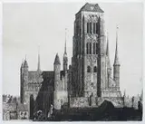 Berthold Hellingrath, Bazylika Mariacka w Gdańsku, akwaforta