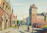 Antoni Kierpal, Gdańsk, 1957, 1957, akwarela, gwasz, papier